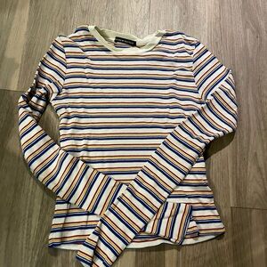 brandy melville striped long sleeve top